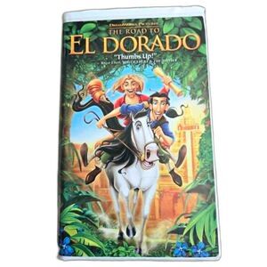 The Road to El Dorado 2000 VHS DreamWorks Animated Adventure Movie